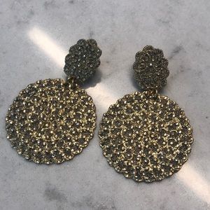 Roni Blanshay Gold disc earrings